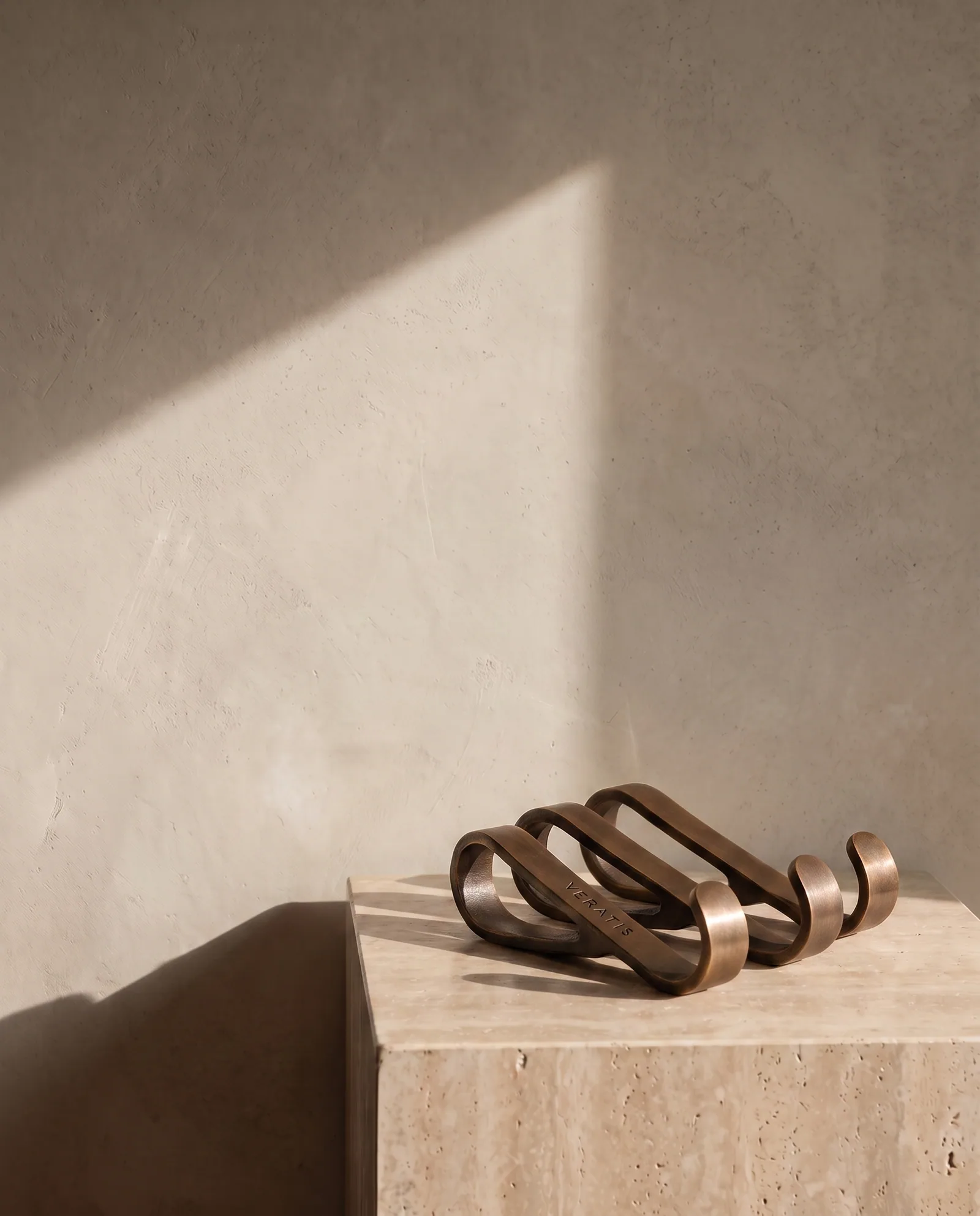 Brass Picture Rail Hooks — Set of three, for standard picture rail